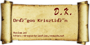 Drágos Krisztián névjegykártya